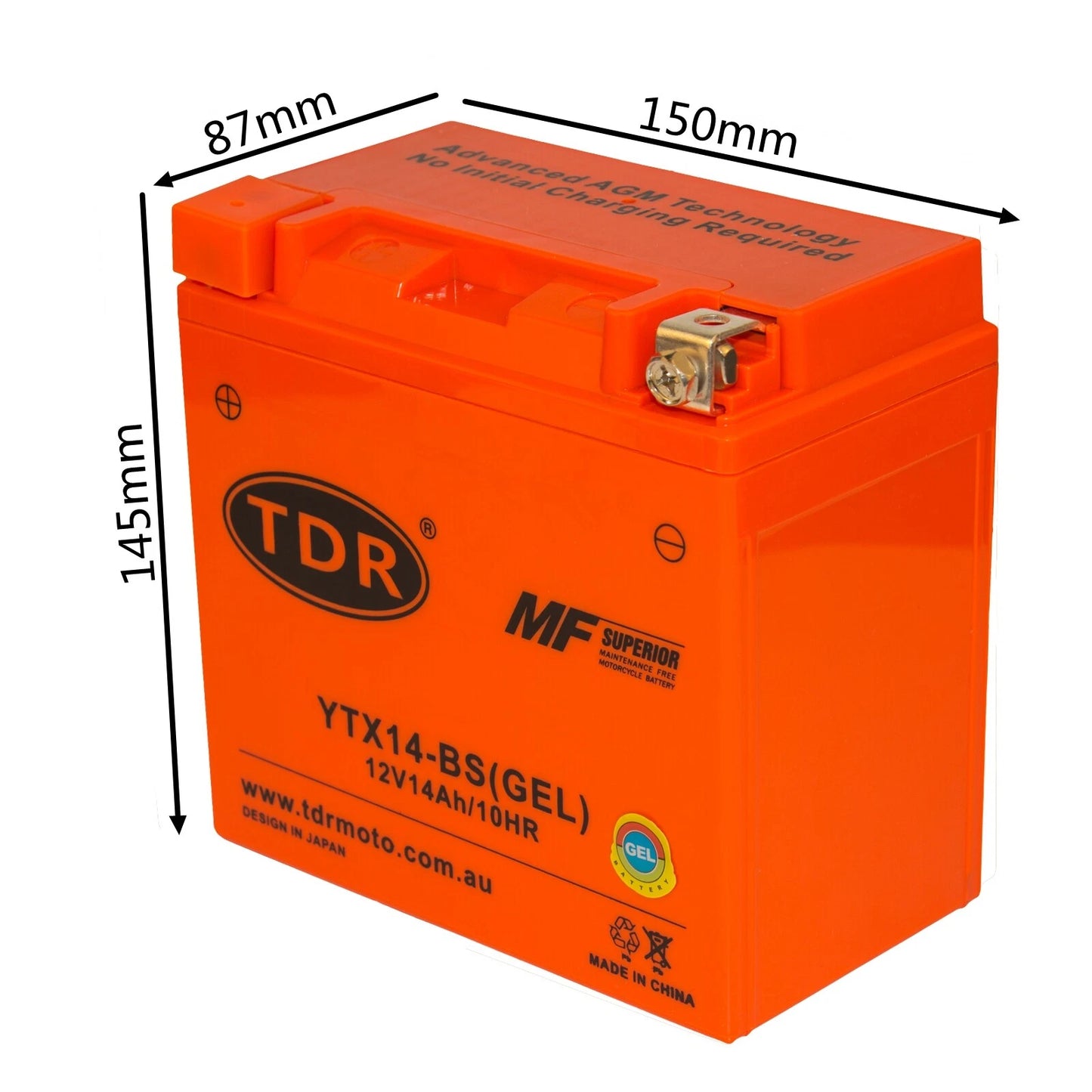 YTX14-BS – TDR Economy Range