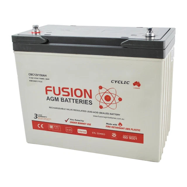 CBC12V150AH Fusion 150AH AGM 12V Deep Cycle Battery