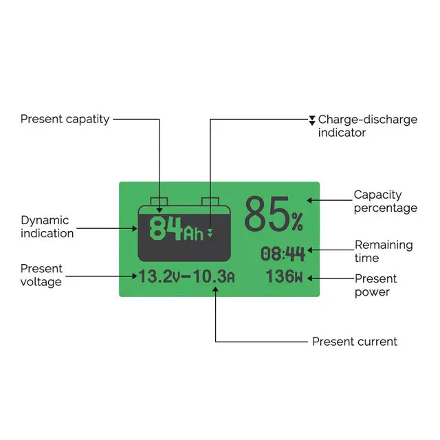 Renogy Core Mini 12.8V 100Ah Lithium Battery & 500A Battery Monitor