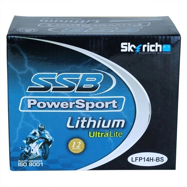 LFP14H-BS SSB Lithium Ultralite Motorcycle Battery
