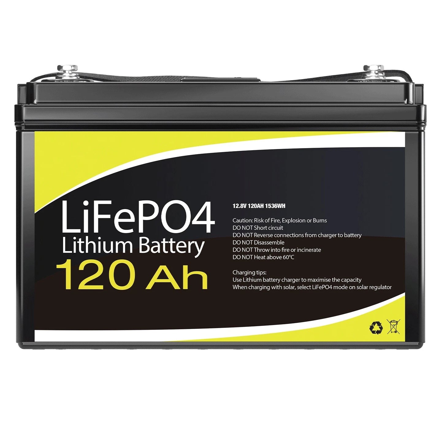 SunVolt 120Ah Lithium Battery LiFePO4 Deep Cycle 12V Battery