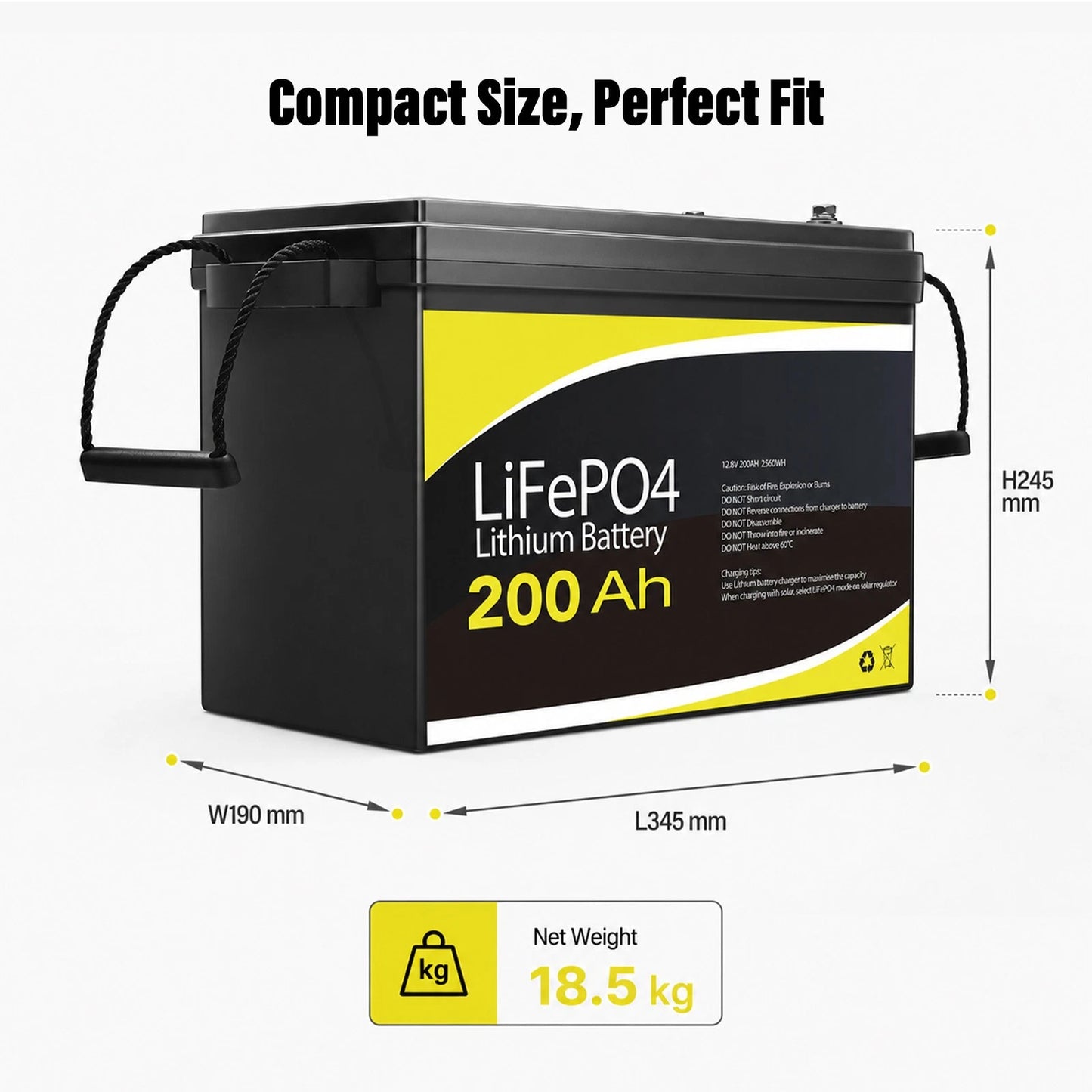 SunVolt 200Ah Lithium Battery LiFePO4 Deep Cycle 12V Battery