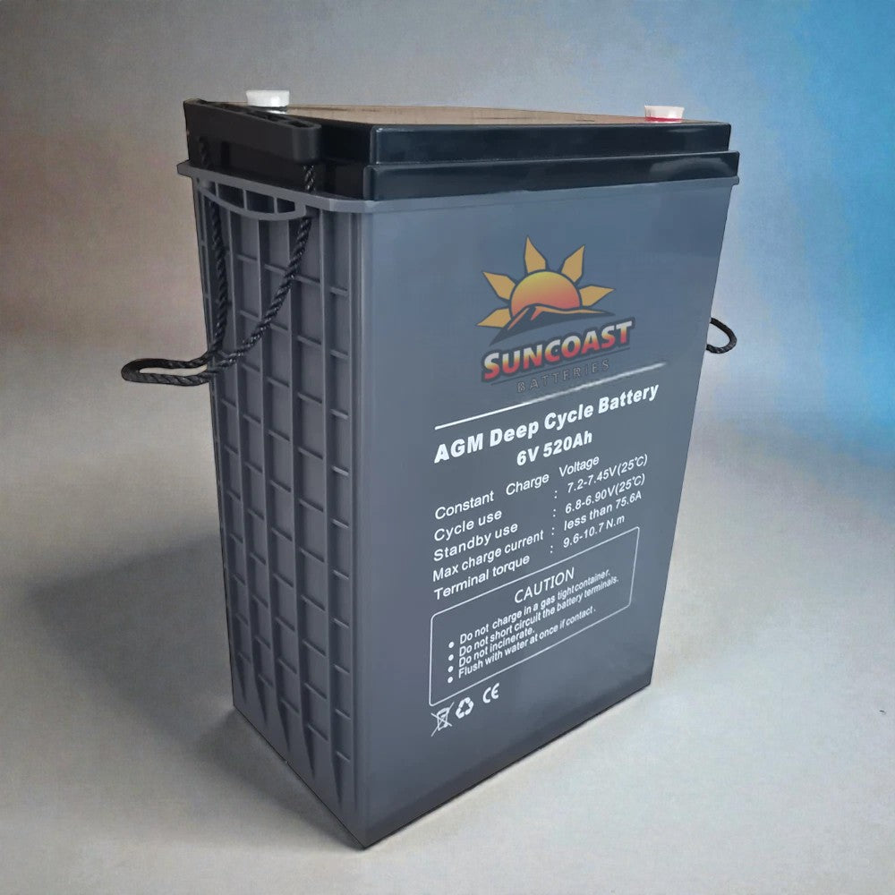 Suncoast VE 520AH 6V AGM Deep Cycle Battery
